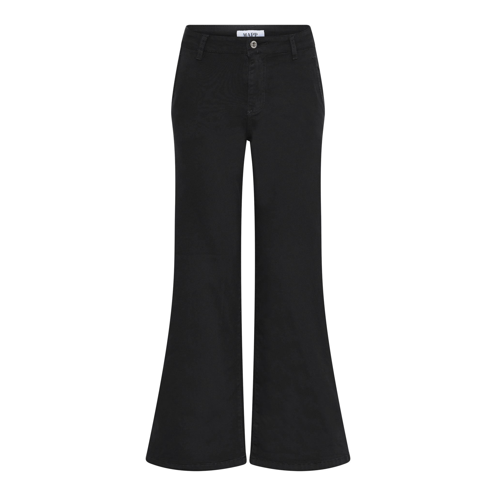 MAPP CHINO FLARE TWILL JEANS DENIM/TWILL 80 BLACK