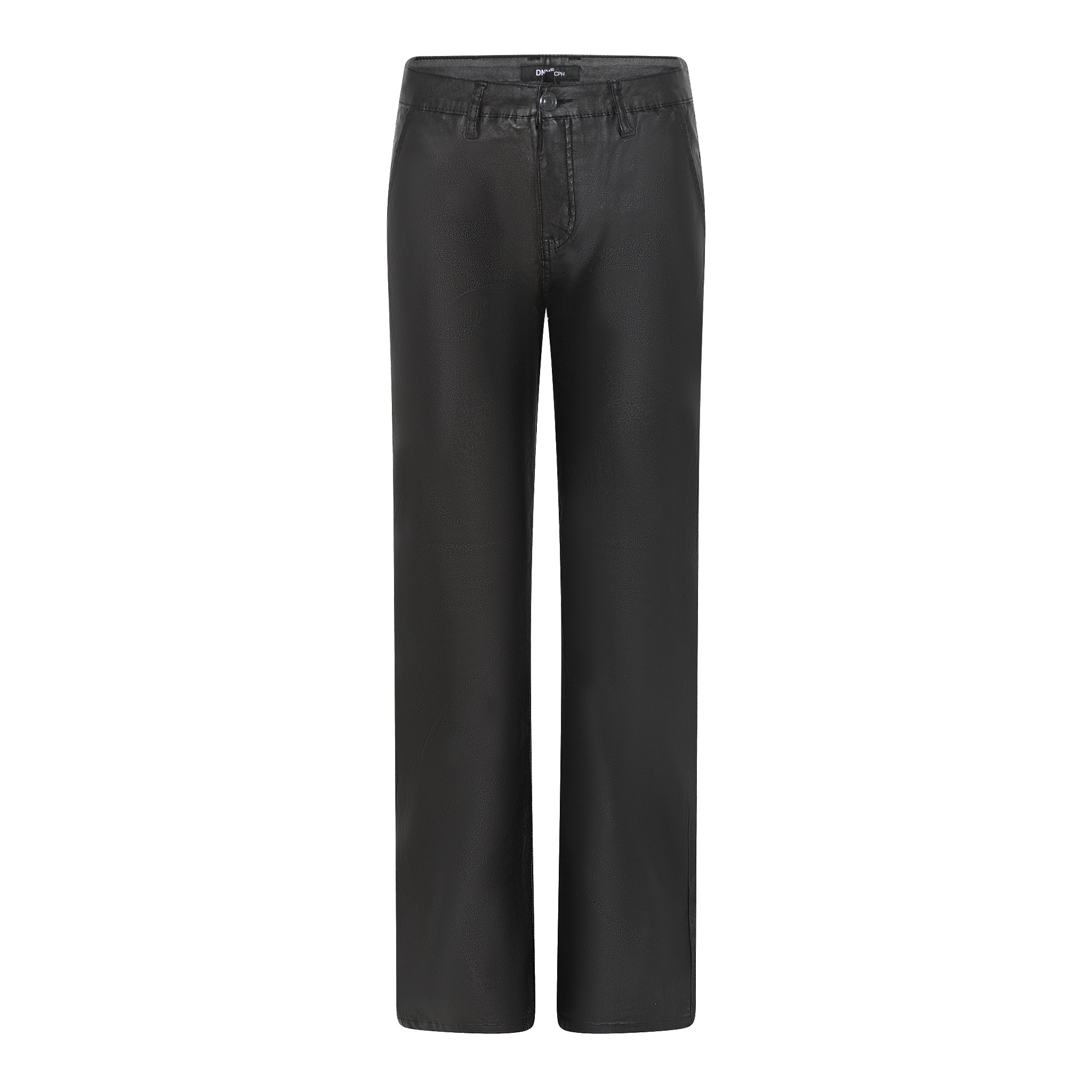 DNYcph COATED FLARE PANT COATED 80 BLACK
