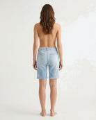 MARC LAUGE COMO DENIM SHORTS SHORTS/SKIRT 9196 LIGHT BLUE USED