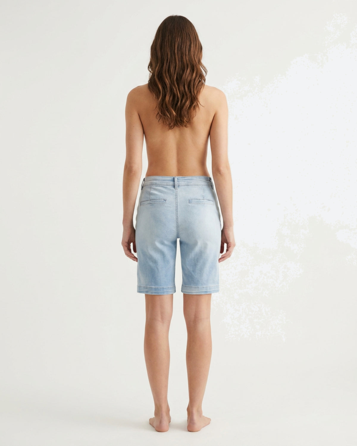 MARC LAUGE COMO DENIM SHORTS SHORTS/SKIRT 9196 LIGHT BLUE USED