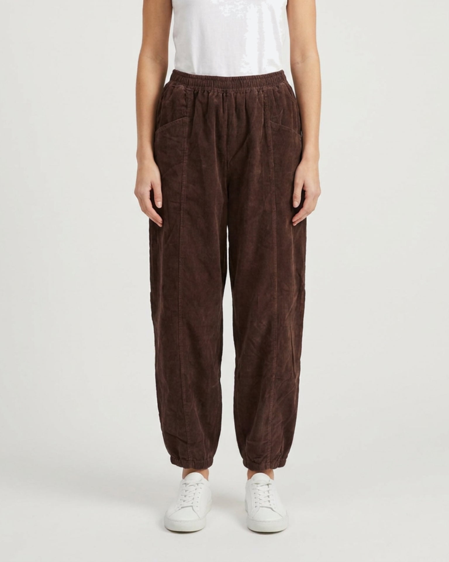 MOONDUST CORD PANT PANTS 3/4 129 CHOCOLATE