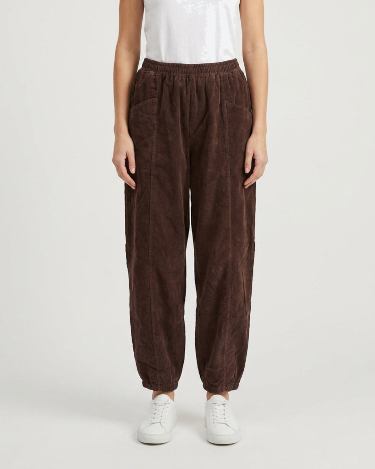 MOONDUST CORD PANT PANTS 3/4 129 CHOCOLATE