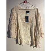 MAPP CROCHET CARDIGAN BLOUSE/SHIRT 20 OFF WHITE