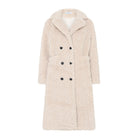 M JEANS CURLY FUR LONG JACKET OUTERWEAR 20 OFF WHITE