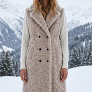 M JEANS CURLY FUR VEST LONG OUTERWEAR 135 EARTH