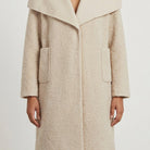 MOONDUST CURLY LONG JACKET OUTERWEAR 20 OFF WHITE
