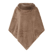 M JEANS CUT PONCHO FUR OUTERWEAR
