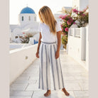 MAPP Caitlin Linen Pants Striped | 100% Linen Pants | MAPP LINEN