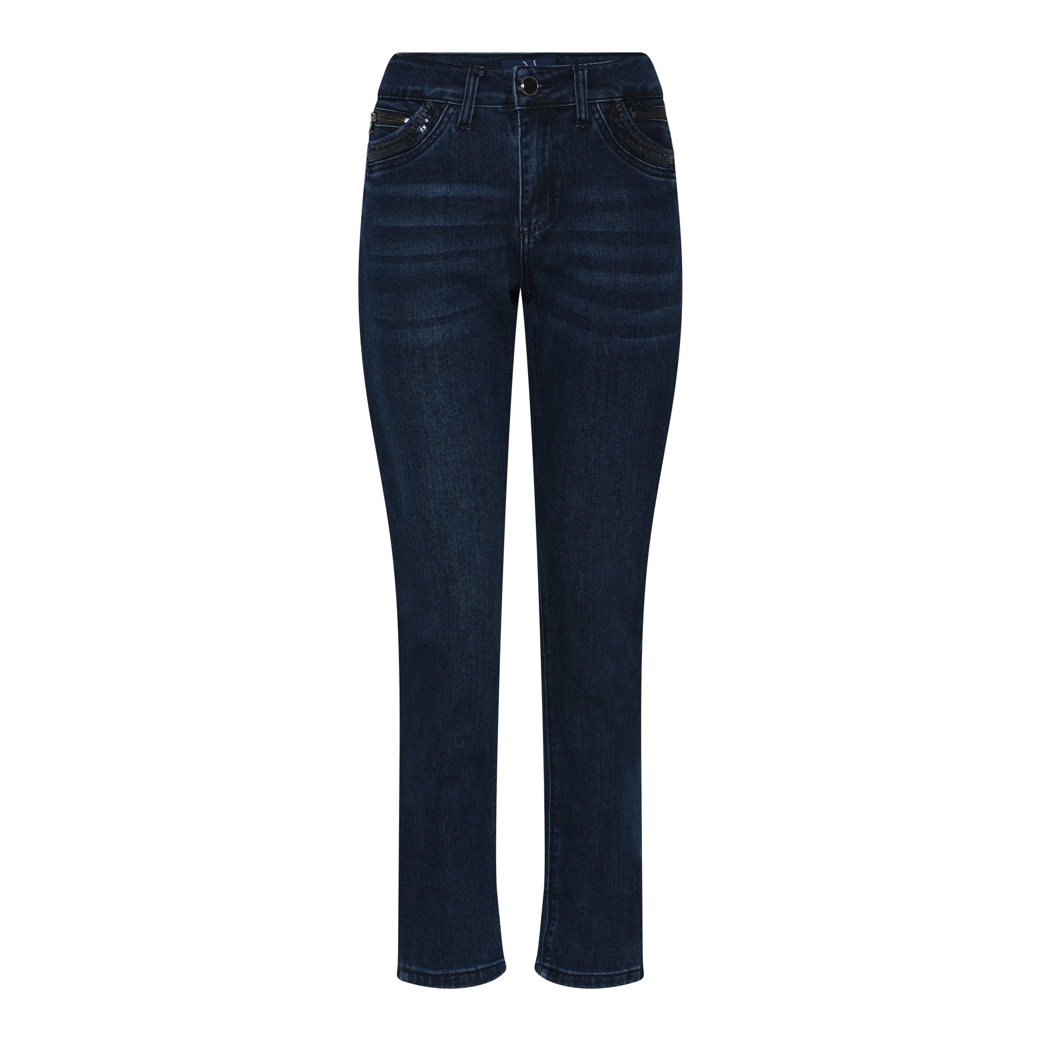 MARC LAUGE Chanelli 7/8 Jeans DENIM/TWILL 989699 HI-TECH USED DARK BLUE