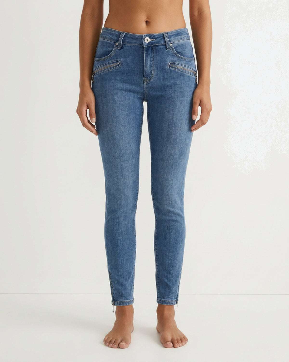 MARC LAUGE Channe 7/8 Denim Jeans DENIM/TWILL 9196 LIGHT BLUE USED
