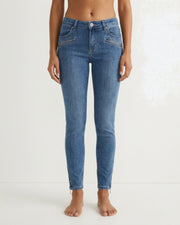 MARC LAUGE Channe 7/8 Denim Jeans DENIM/TWILL 9196 LIGHT BLUE USED