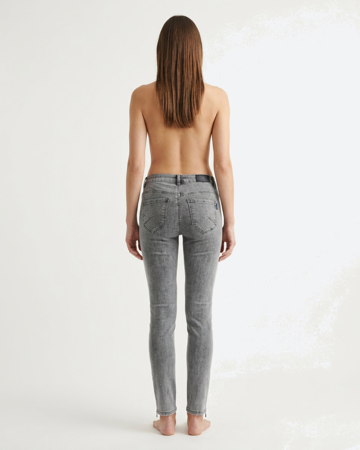 MARC LAUGE Channe 7/8 Denim Jeans DENIM/TWILL 579699 GREY USED DENIM