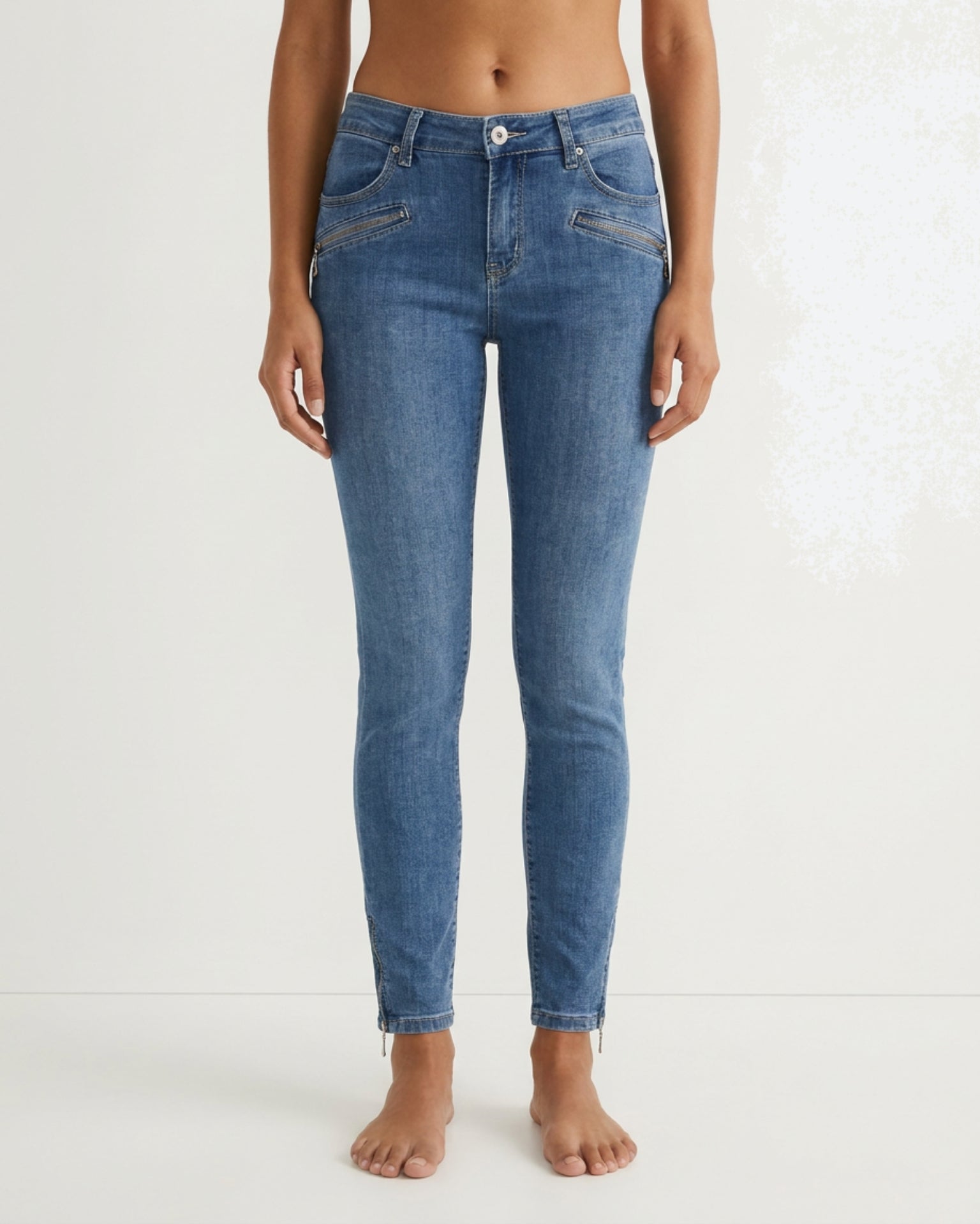 MARC LAUGE Channe 7/8 Denim Jeans DENIM/TWILL 9196 LIGHT BLUE USED