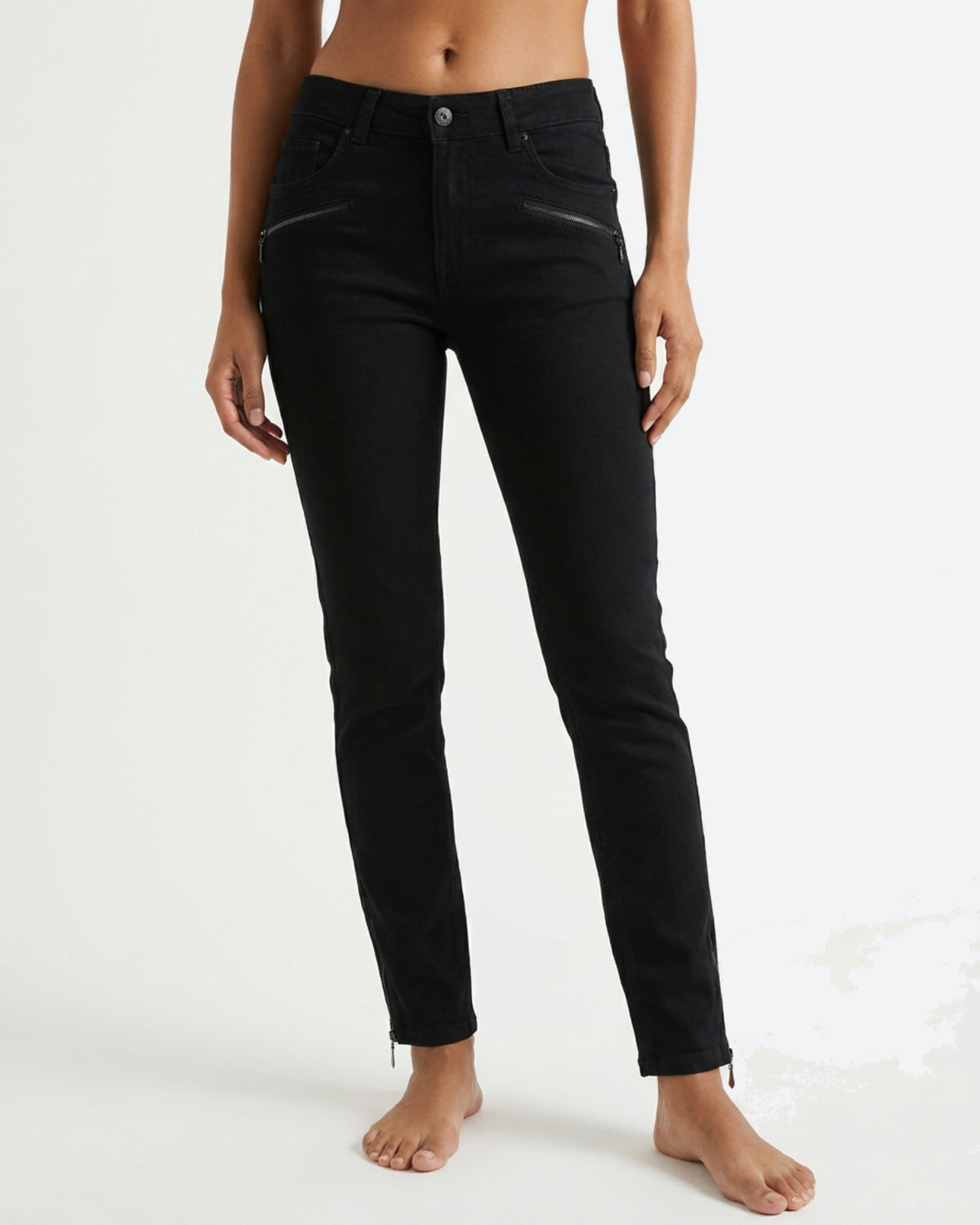 MARC LAUGE Channe Slim Fit Twill Jeans | Marc Lauge DENIM/TWILL 80 BLACK