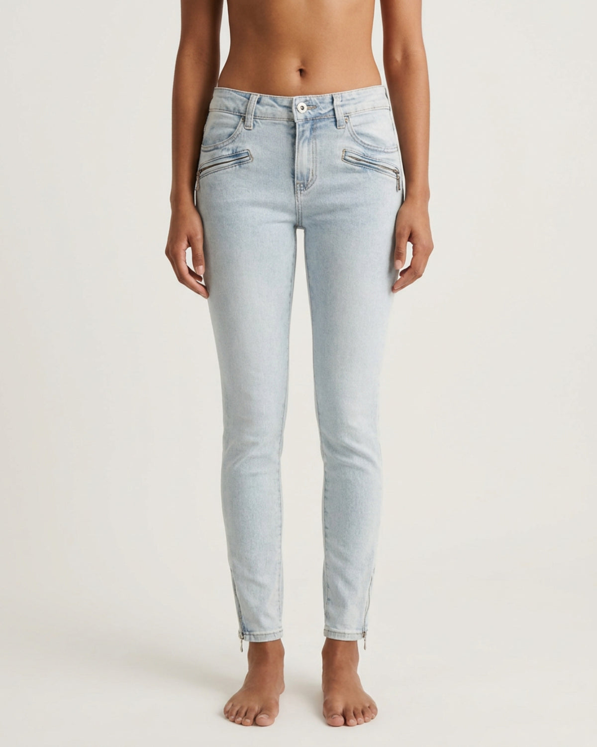 MARC LAUGE Channe Slim Fit Vintage Jeans | Marc Lauge DENIM/TWILL 8896 LIGHT VINTAGE USED