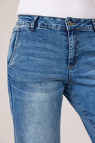 MAPP Chino Flare Denim Jeans DENIM/TWILL 9396 DENIM USED