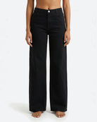 MARC LAUGE Chino Flare Denim Jeans DENIM/TWILL 81 BLACK DENIM