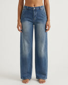 MARC LAUGE Chino Flare Denim Jeans DENIM/TWILL 9196 LIGHT BLUE USED