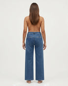 MARC LAUGE Chino Flare Denim Jeans DENIM/TWILL 9196 LIGHT BLUE USED