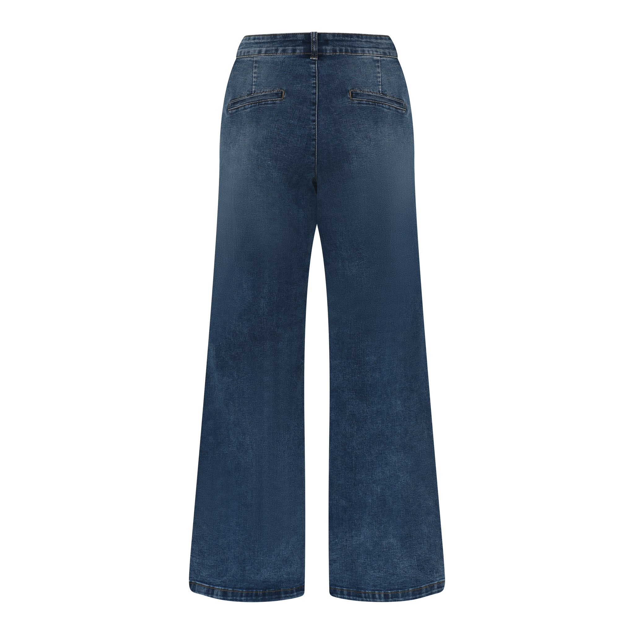 MARC LAUGE Chino Flare Denim Jeans DENIM/TWILL 939699 CLASSIC BLUE USED