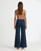 MARC LAUGE Chino Flare Denim Jeans DENIM/TWILL 9696 BLUE DENIM USED