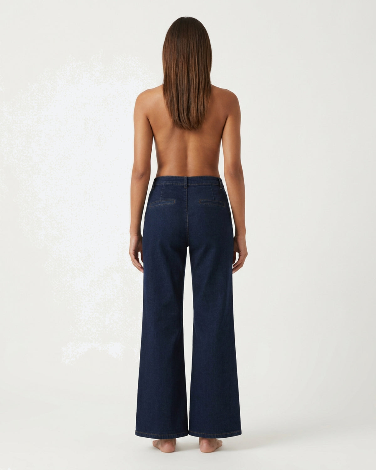 MARC LAUGE Chino Flare Denim Jeans DENIM/TWILL 98 DARK BLUE
