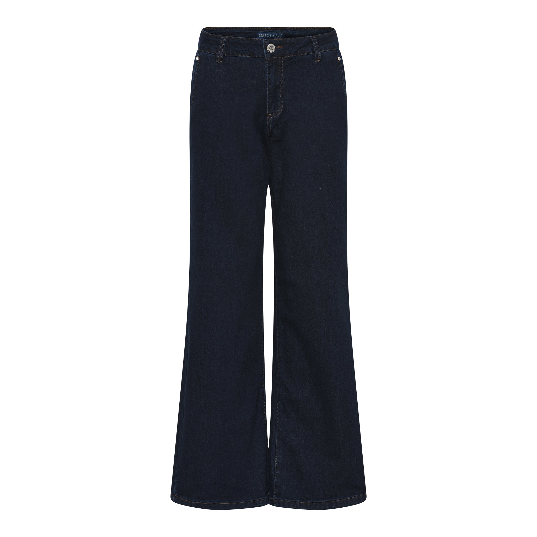 MARC LAUGE Chino Flare Denim Jeans DENIM/TWILL 98 DARK BLUE