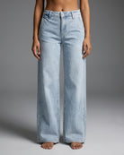 M JEANS Chino Flare Fit Jeans DENIM/TWILL 8996 LIGHT BLUE USED