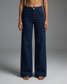 M JEANS Chino Flare Fit Jeans DENIM/TWILL 98 DARK BLUE