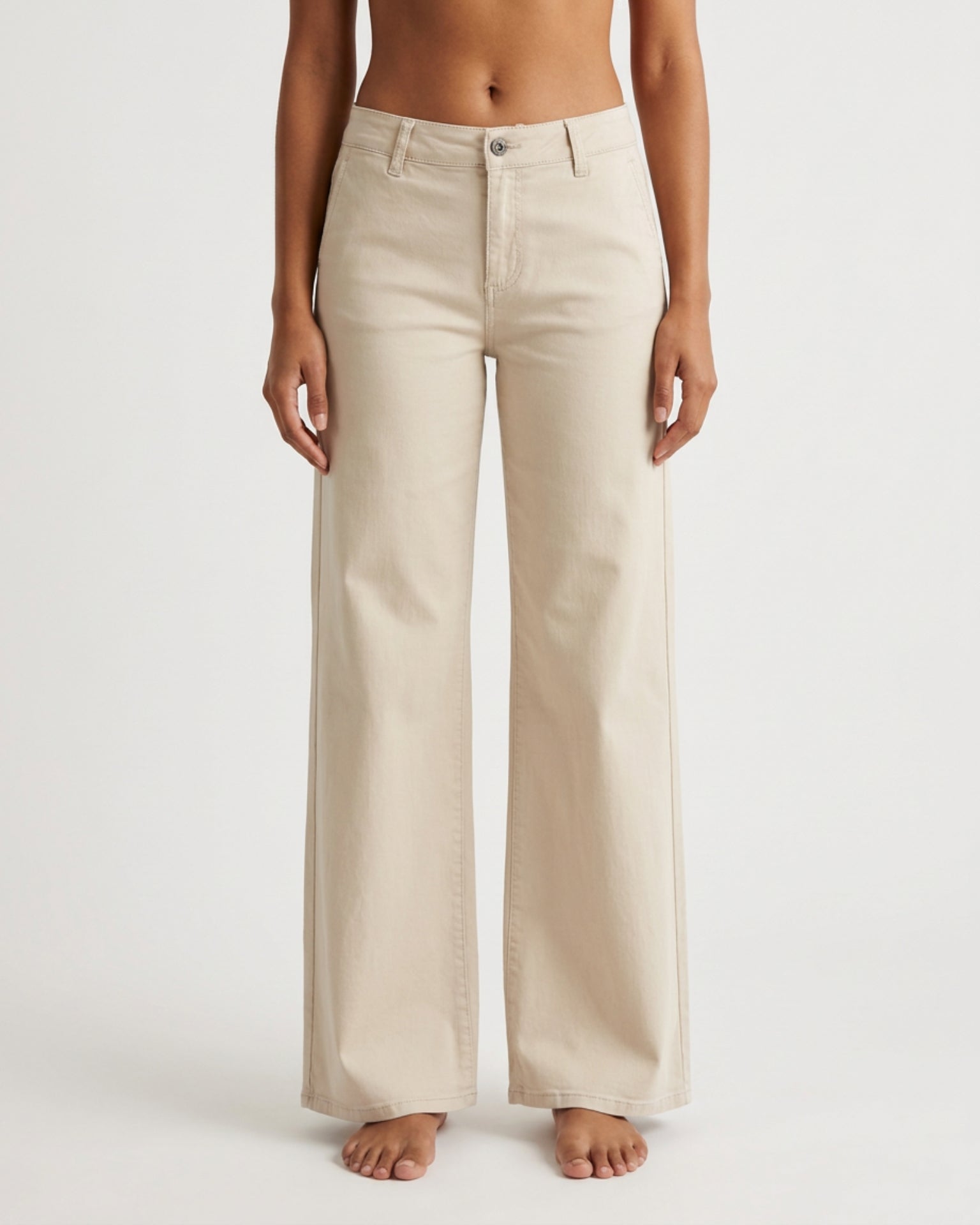 MAPP Chino Flare Twill Jeans DENIM/TWILL 27 SAND