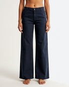 MAPP Chino Flare Twill Jeans DENIM/TWILL 104 NAVY