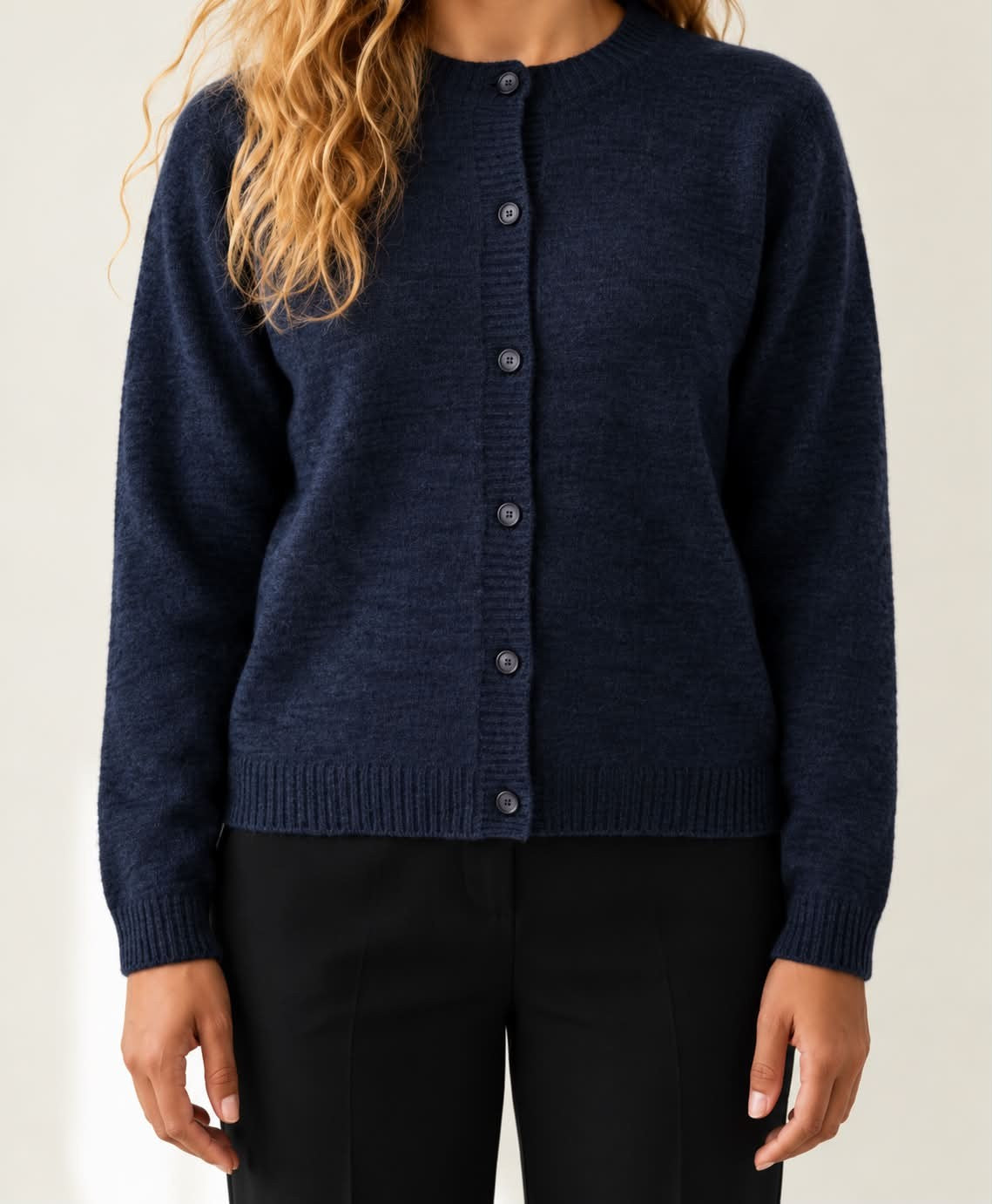 M JEANS DEE CARDIGAN KNITWEAR 104 NAVY