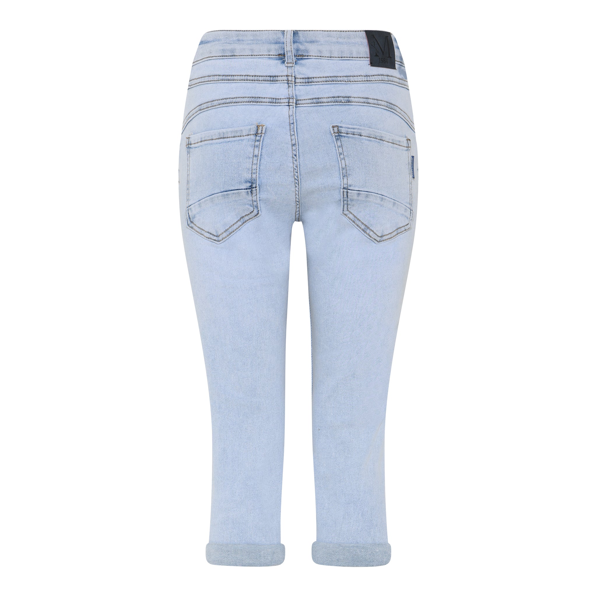 MARC LAUGE DIAMOND DROP PIRATE PANTS 3/4 8996 LIGHT BLUE USED