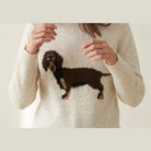 MOONDUST DOG KNIT KNITWEAR 20 OFF WHITE
