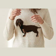 MOONDUST DOG KNIT KNITWEAR 20 OFF WHITE
