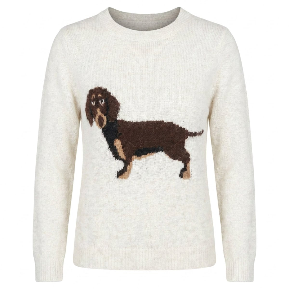 MOONDUST DOG KNIT KNITWEAR 20 OFF WHITE