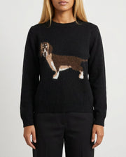 MOONDUST DOG KNIT KNITWEAR 80 BLACK