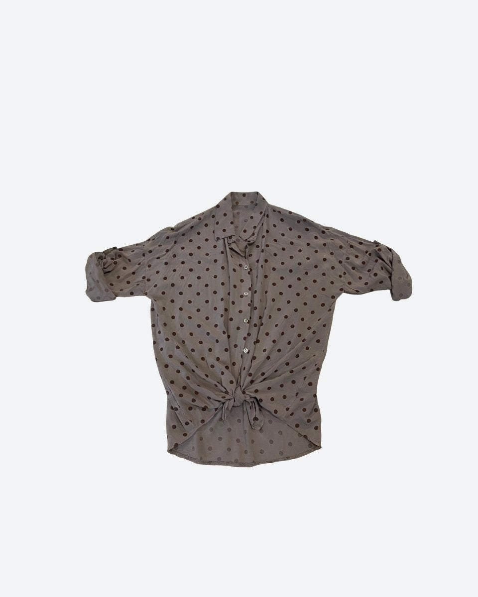 MOONDUST DOT TIE SHIRT BLOUSE/SHIRT 136 FANGO