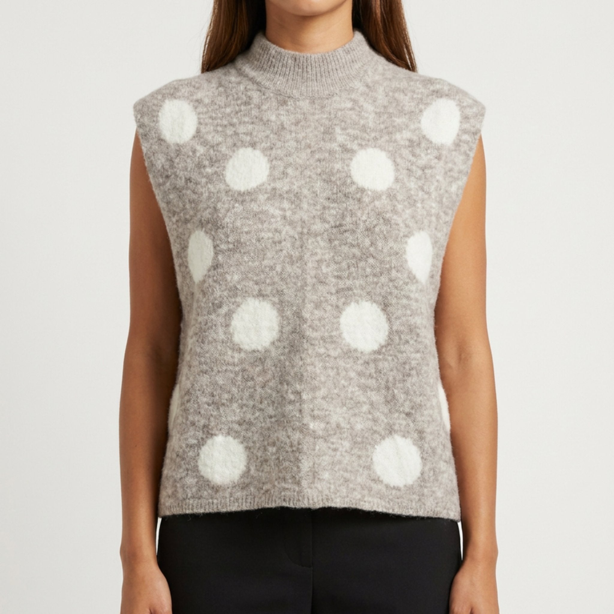 MOONDUST DOT VEST KNITWEAR 136 FANGO