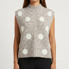 MOONDUST DOT VEST KNITWEAR 136 FANGO
