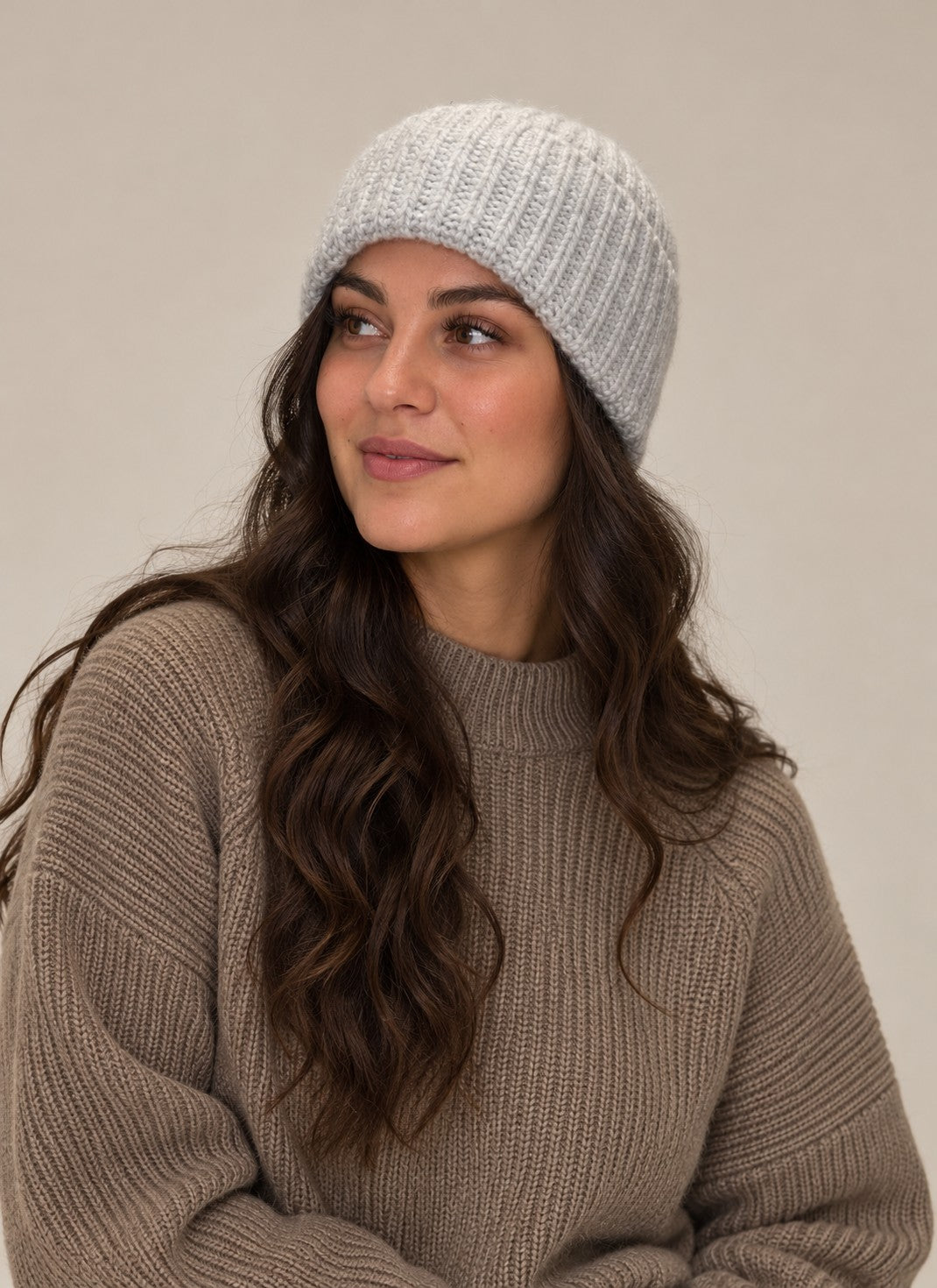 M JEANS Dee Knit Bearnie ACCESSORIES 253 LIGHT GREY MELANGE