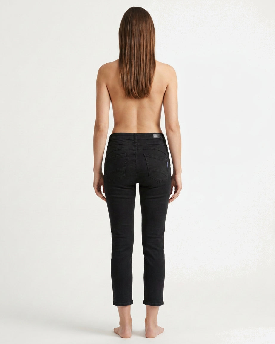 MARC LAUGE Diamond Slim Fit Twill Jeans DENIM/TWILL 80 BLACK