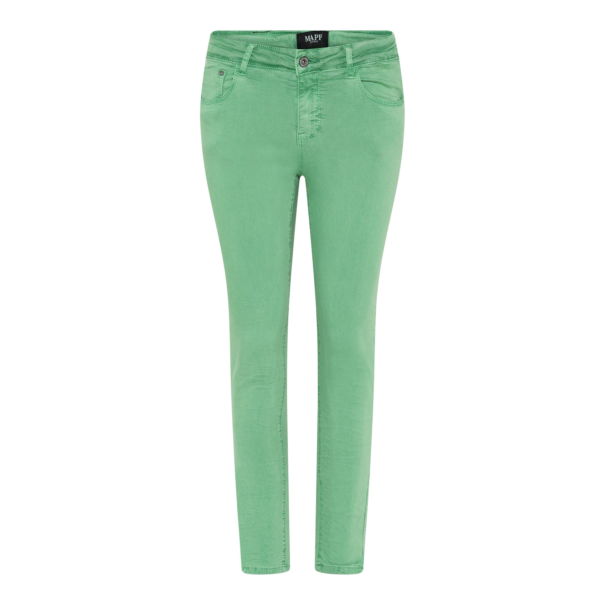 MAPP ELINE 7/8 PUSH UP TWILL JEANS DENIM/TWILL 265 GRASS GREEN
