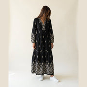 MOONDUST EMB DRESS LONG DRESS/JUMPSUIT 80 BLACK