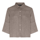 MAPP EVA WIDE LIN SHIRT LINEN 136 FANGO