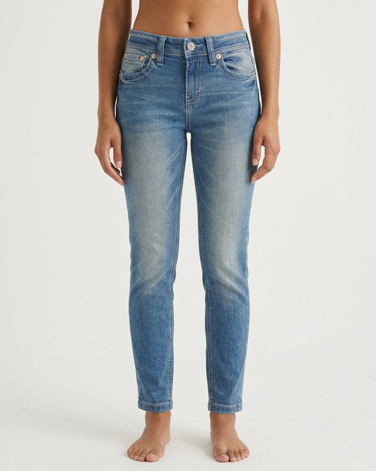 MARC LAUGE Eagle Slim Fit Jeans DENIM/TWILL 9096 LT. BLUE USED
