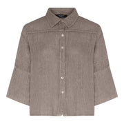 MAPP Eva Wide Linen Shirt | 100% Linen Shirt | MAPP LINEN 136 FANGO