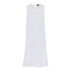 MARC LAUGE FIE DOLL STRAP DRESS LINEN 10 WHITE