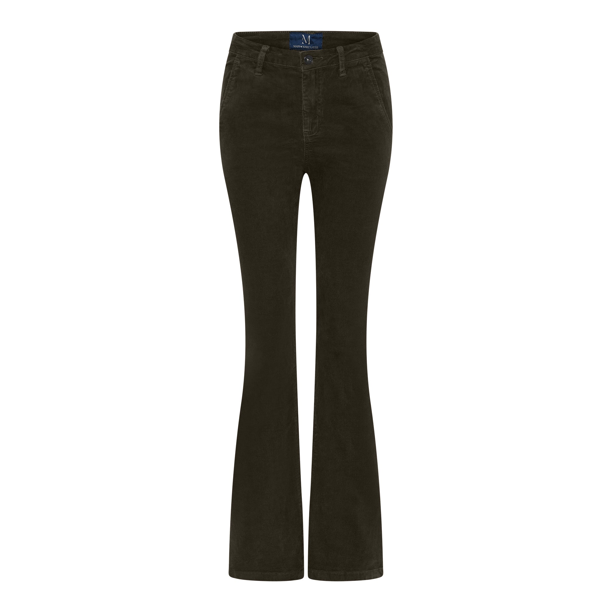 M JEANS FLARE BOOTCUT CORDUROY JEANS CORD/FLØJL 633 OLIVE OIL