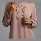 MARC LAUGE FRILL BASIC SHIRT PAISLEY BLOUSE/SHIRT